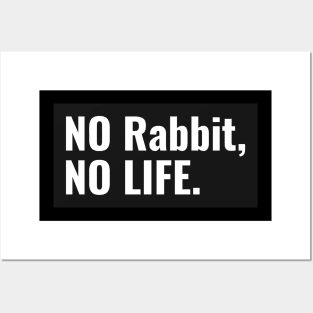 No Rabbit, No Life Posters and Art
